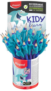 Maped Crayon de papier, avec gomme & guide-doigt, pot de 22