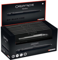 CARAN D'ACHE Stylo à bille 849 BLACK CODE, en présentoir