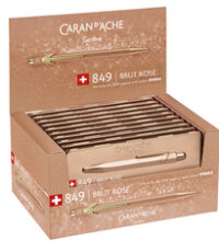 CARAN D'ACHE Stylo à bille 849 Brut Rosé, en présentoir