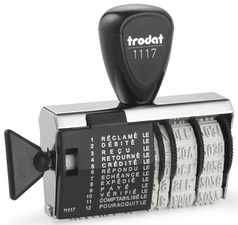 trodat Tampon multiformule 1117, avec dateur, francais