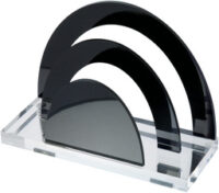 WEDO Trieur à courrier "acrylique exclusif",transparent/noir