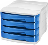 CEP Module de classement GLOSS, 4 tiroirs, bleu océan