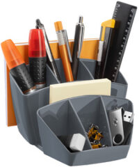 CEP Multipot à crayons CepPro, 8 compartiments, gris