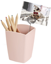 CEP Pot à crayons mineral, 2 compartiments, rose poudré