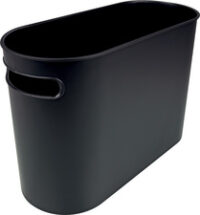 helit Corbeille à papier "the oval", 22 litres, PS, noir