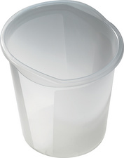 helit Corbeille à papier "the joy", PP, 13 litres, blanc
