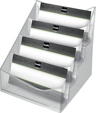 helit Porte-cartes de visite "the helpdesk", transparent