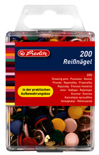 herlitz Punaises, diamètre: 9,5 mm, assorti