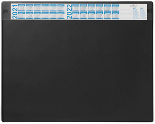 DURABLE Sous-main avec calendrier annuel, noir