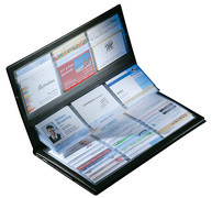 sigel Chemise pour cartes de visite, noir, mat