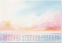 sigel Sous-mains bloc papier "Magic Sunset", 595 x 410 mm