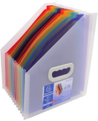 EXACOMPTA Trieur de bureau Crystal, 12 compartiments