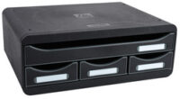 EXACOMPTA Module de classement TOOLBOX MINI, 4 tiroirs, noir