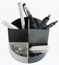 EXACOMPTA Pot à crayons "THE QUARTER", noir/gris
