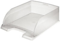 LEITZ Corbeille à courrier Plus Jumbo, A4, polystyrène,givré