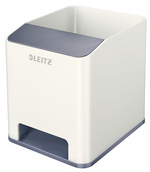 LEITZ Pot à crayons Sound WOW Duo Colour, blanc