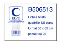 ELVE Fiches bristol, uni, 500 x 650 mm, 25 fiches