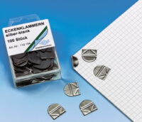 WEDO Coins de lettre, en métal brillant