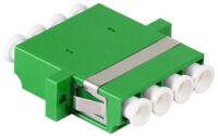 LogiLink Kit coupleur fibres optiques, LC-Duplex Quad, vert