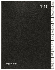 PAGNA trieur, format A4,12 compartiments, 1 - 12 / Jan.-Dec.