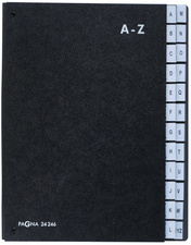 PAGNA trieur, format A4, 24 positions, A - Z, noir