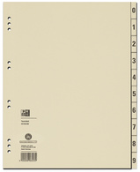Oxford Intercalaires, 240 x 300 mm, imprimé 2 faces, chamois