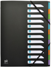 Oxford Trieur Memphis, A4, 12 positions, noir