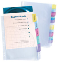 Oxford Pochettes perforées intercalaires, A4+, 12 positions