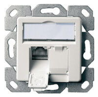 Telegärtner boîtier canal d'allège AMJ45,cat.6A,2 ports RJ45