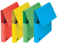 Oxford Pochette document à soufflet, A4, carton, assorti vif