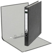 LEITZ Classeur à anneaux marbré nuageux, 2 anneaux, noir