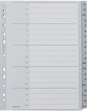 LEITZ Intercalaires en plastique, A-Z, format extra large