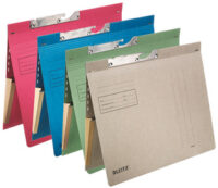 LEITZ dossiers suspendus, avec pochette étirable A4, gris