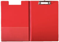 LEITZ Porte-bloc à pince avec rabat, A4, couverture PP,rouge