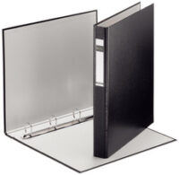 LEITZ Classeur à anneaux Standard, A4+, noir, mécanisme à 4