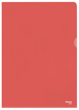 Esselte Pochette coins Standard, A4, PP grainé, rouge