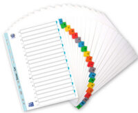 Oxford Intercalaires en carte renforcée, A-Z, 20 touches