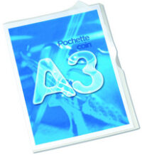 Oxford Pochettes coins Fard'Clair, transparentes, A3, en PP