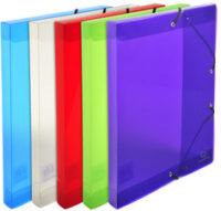 EXACOMPTA Boîte de classement Crystal, PP, 40 mm, assorti