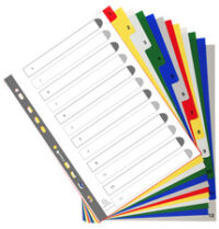 EXACOMPTA Intercalaires à chiffre, 1-12, A4, 12 touches