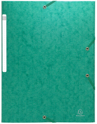 EXACOMPTA Chemise à élastique Scotten, carton, A4, vert