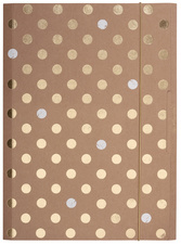 herlitz Chemise à élastiques Pure Glam, A4, carton kraft