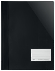 DURABLE Chemise à lamelle extra large, A4+, PVC, noir