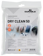 DURABLE Lingettes DRY CLEAN 50 non-tissées, 145 x 197 mm