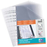 Oxford Pochette perforée Standard, A4, PP, transparent
