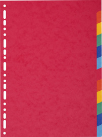 EXACOMPTA Intercalaires en carton, A4, 12 touches, promo 1+1 – Image 2