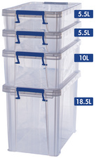 Fellowes Boîte de rangement ProStore Bonus Set 5, set de 4