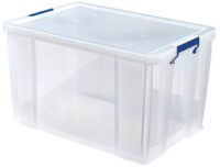 Fellowes Boîte de rangement ProStore, 85 litres, transparent