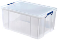 Fellowes Boîte de rangement ProStore, 70 litres, transparent