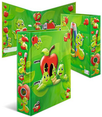 HERMA Classeur à motif pour école maternelle "Fritz le ver